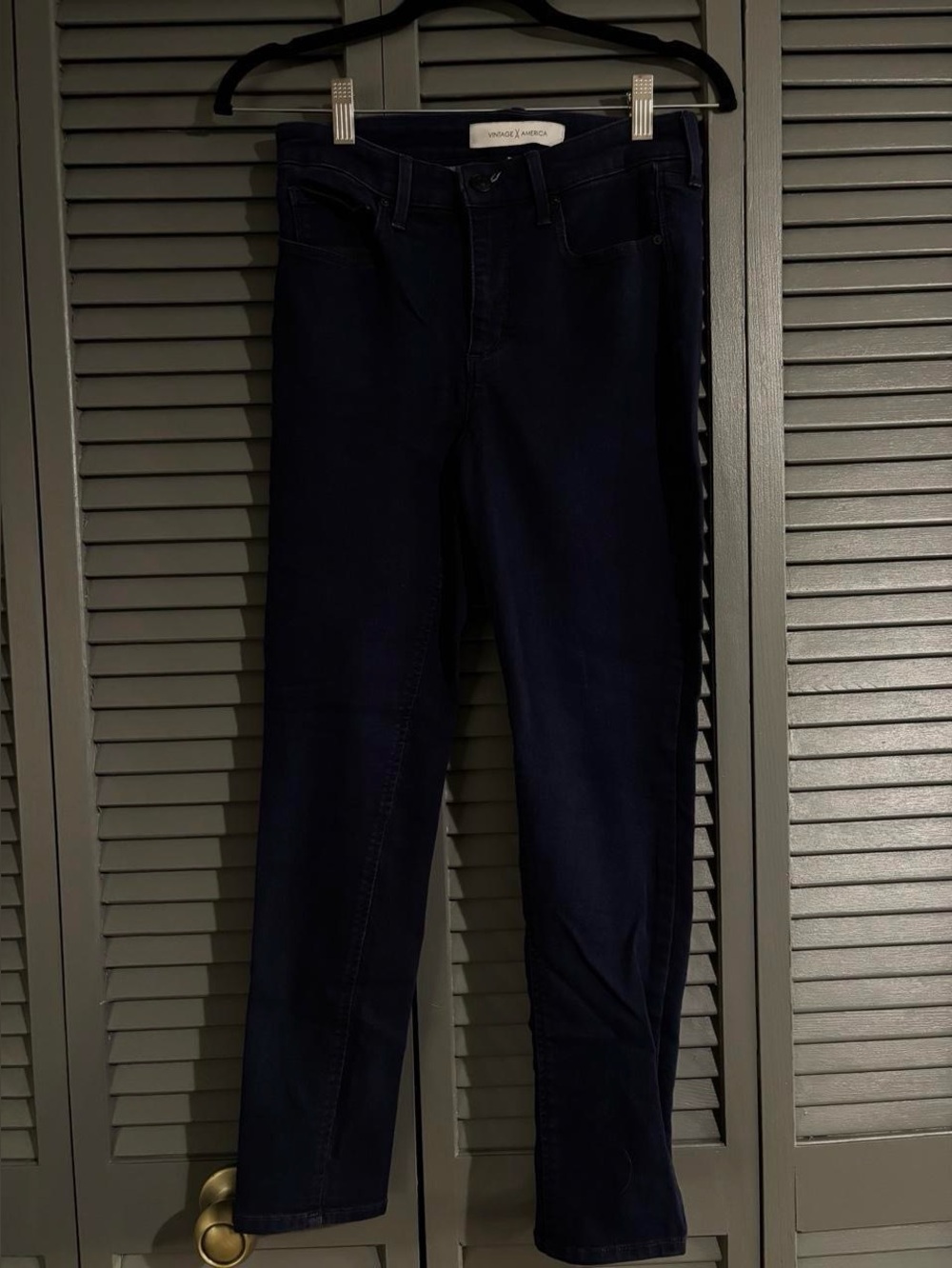 Vintage x American Dark Wash High Rise Denim Skinny Jeans